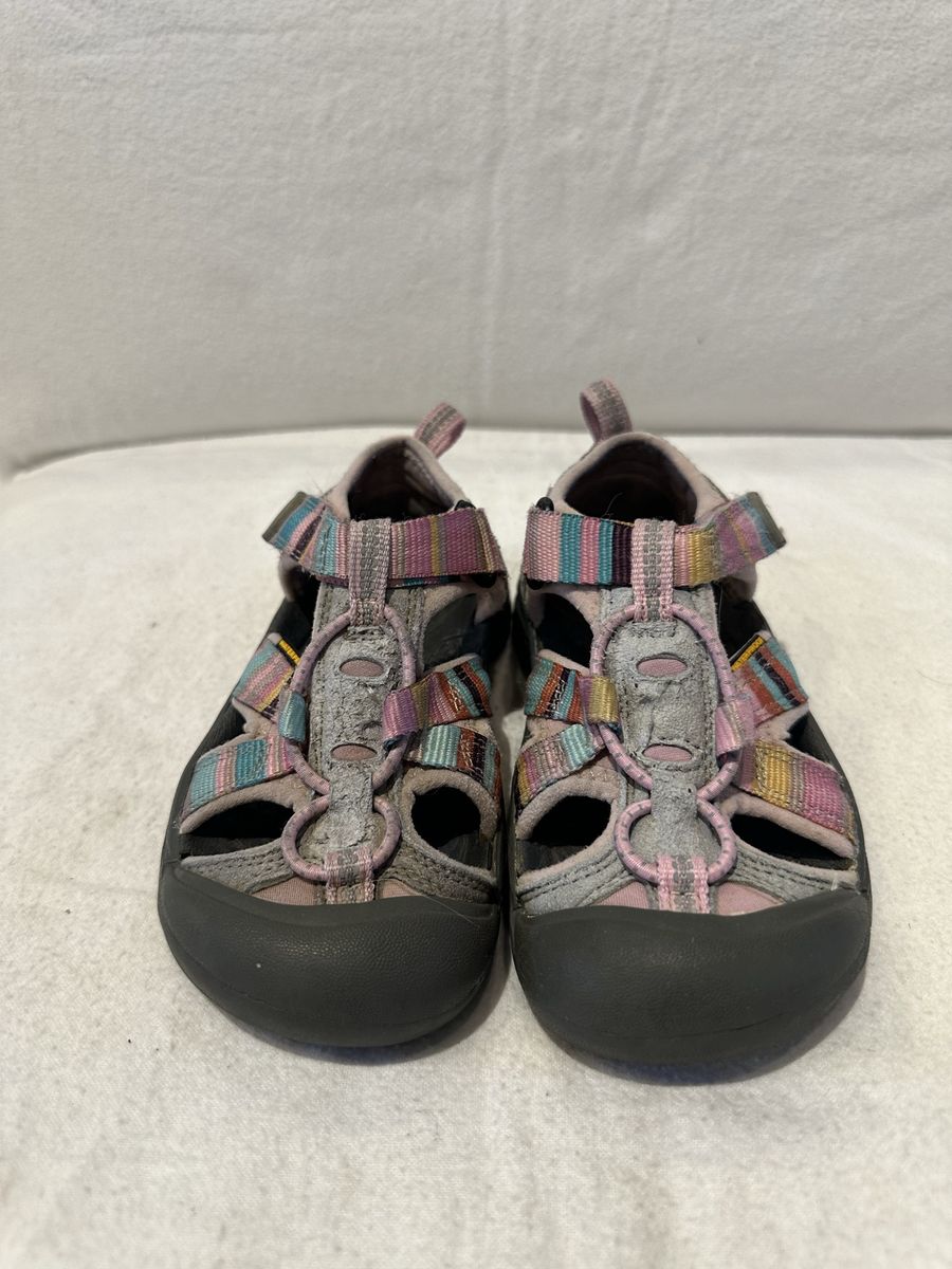 Keen toddler size 11 pink/pastel stripe WP hiking sandals