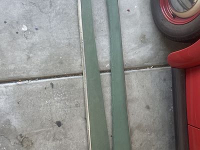 1968 VW beetle running boards - green