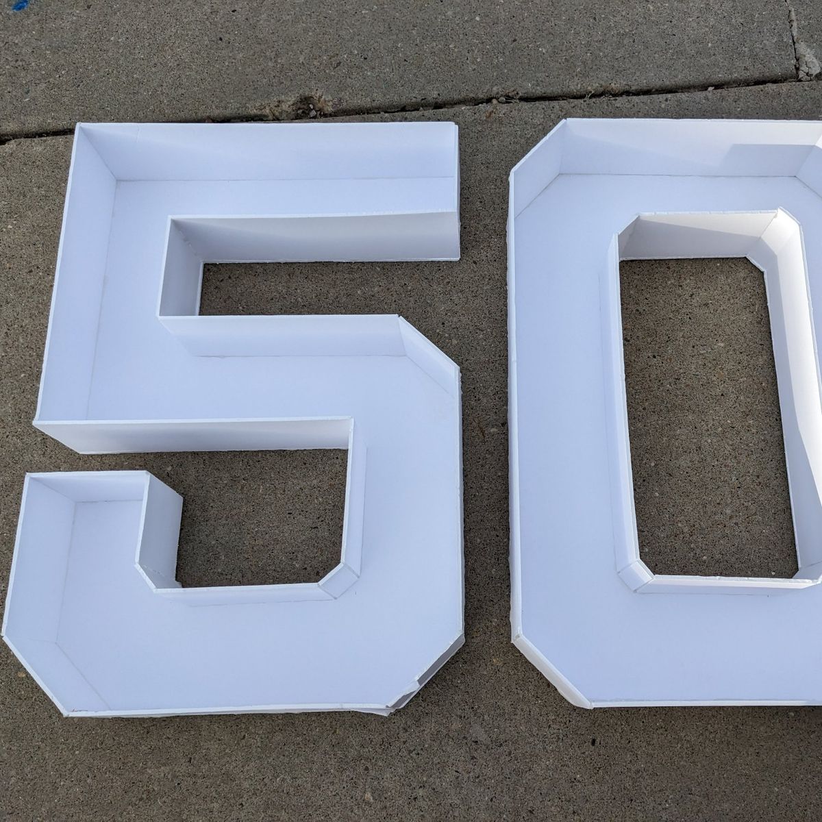 Foam Marquee Numbers - 50