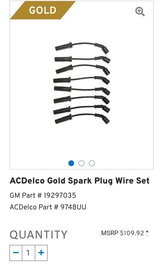 ACDelco Spark Plug Wire Sets 19297035