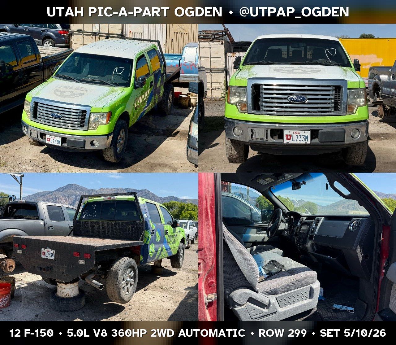 2012 Ford F-150 Parts - UTPAP Ogden