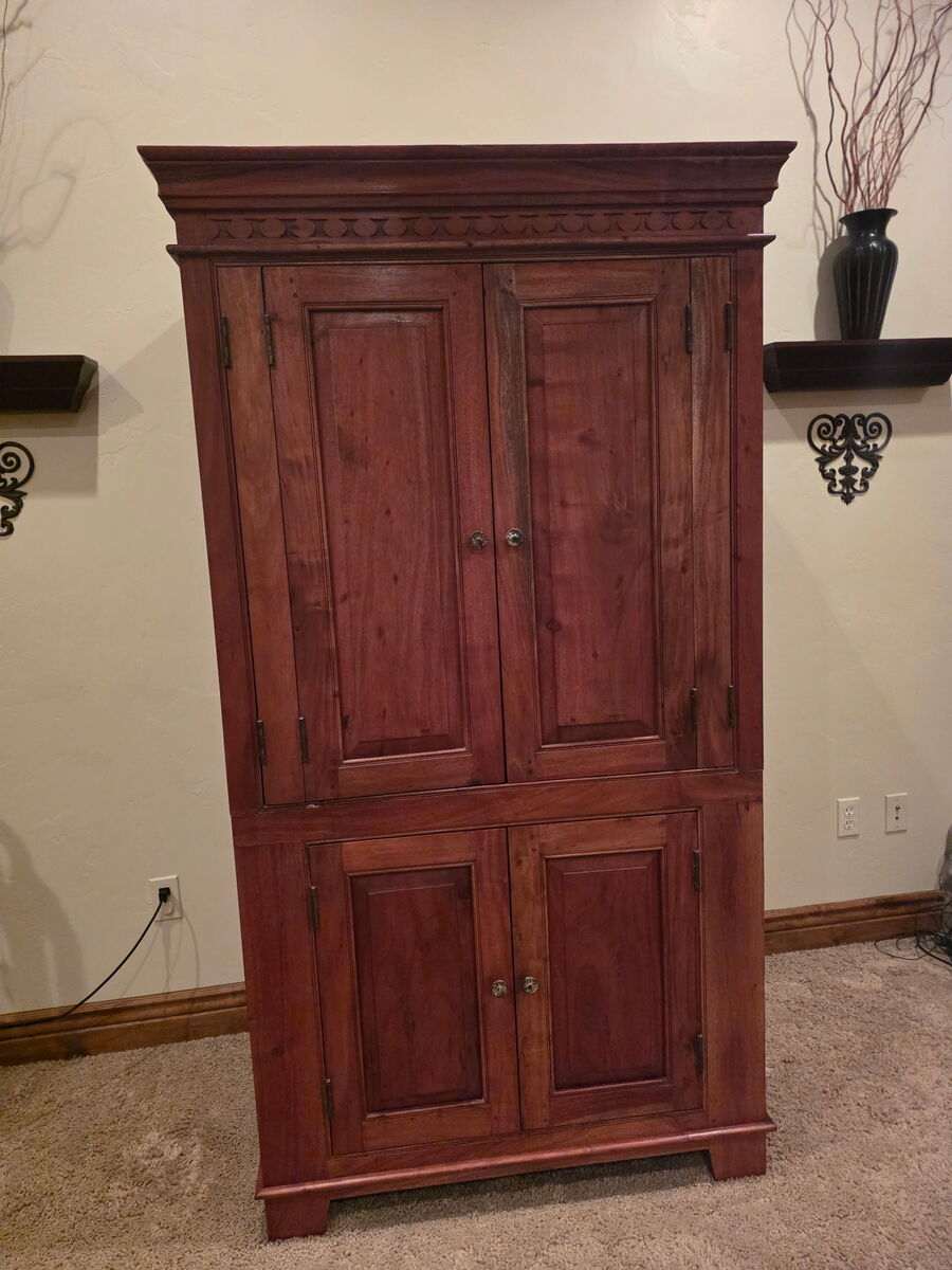 Solid Rosewood Armoire / Storage Cabinet – Handcrafted, Heavy & Stunning