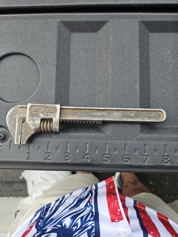 Vintage Ford USA 9-Inch Adjustable Monkey Wrench Tool