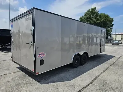 8.5X24 Interstate V-Nose Enclosed Car Carrier Trailer FREE INSPECTION