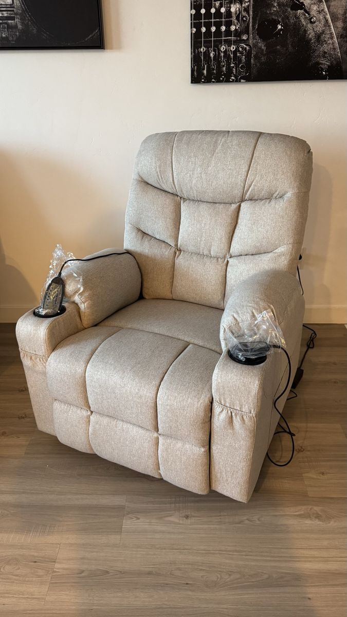Power Lift Chair with Massage & Heat, Electric Recliner Chairs for Adults, Remote Control