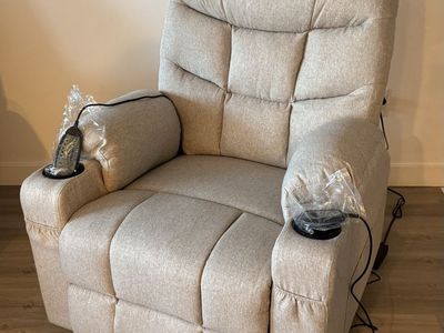 Power Lift Chair with Massage & Heat, Electric Recliner Chairs for Adults, Remote Control