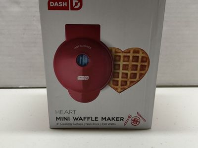 New Dash Heart Waffle Maker