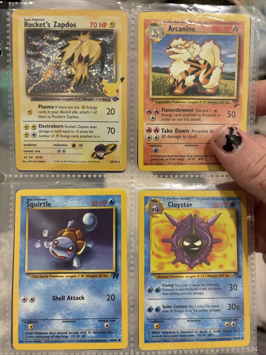 Vintage Pokemon Trading Cards Lot