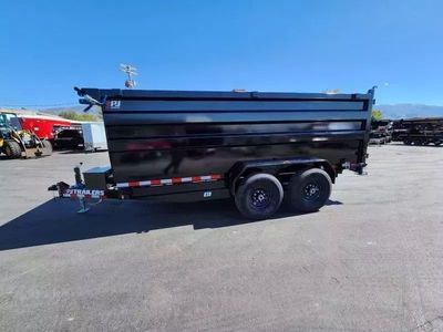 2027 PJ Trailers 7X14 D7 14K with 4' Sides Dump Trailer