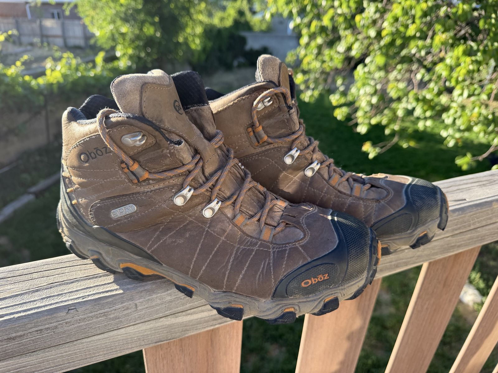 Oboz men’s hiking boots, 10.5