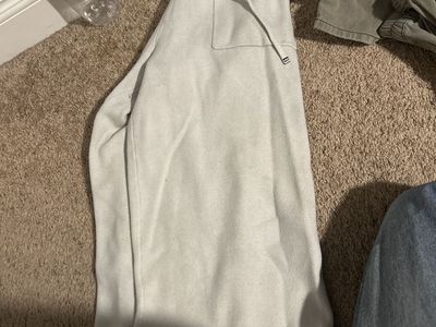 Tommy Hilfiger White Fleece Drawstring Sweatpants Womens Casual Loungewear size small