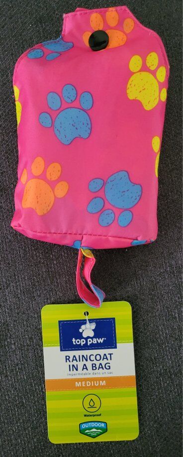 Dog Top Paw Raincoat in a Bag