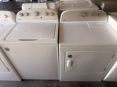 Whirlpool White Top Load Washer and Electric Dryer Set - Matching Pair