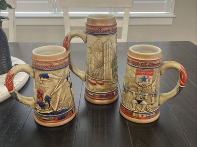 1984 Summer Olympic in LA - collectible Anheuser Busch beer steins - new - never used