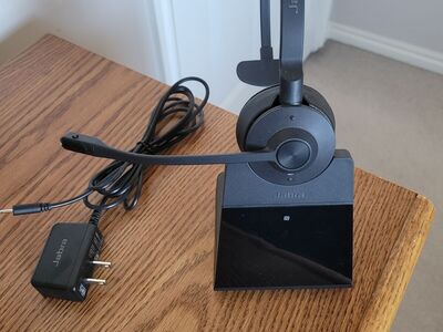 Jabra Evolve 75 Wireless Headset – Excellent Condition, Noise Cancelling, Bluetooth