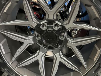 MATRIX Lock Off-Road 22x10 wheels brand new set - MATTE GRAY W/MATTE BLACK RING (Set of 4) LUG PATTERN 6x135/139.7