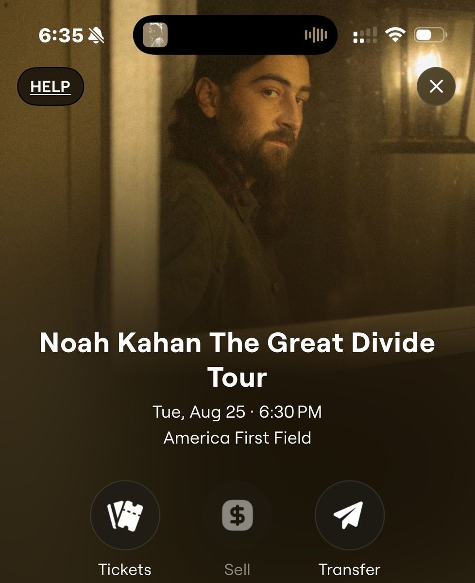 Noah Kahan two floor seats!! Row 10!!!