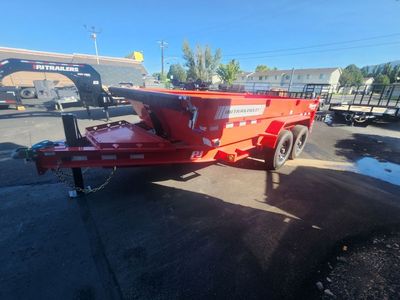 2027 PJ Trailers 7X14 DT1 Telescopic Hydraulic Jack 14K Dump Trailer