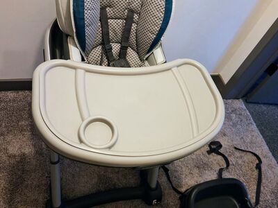 Graco Blossom 6 in 1 Convertible High Chair, Sapphire