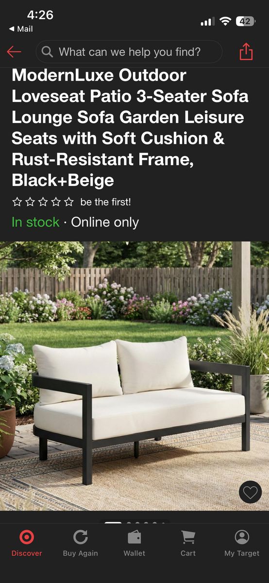 Brand New Outoor Love Seat