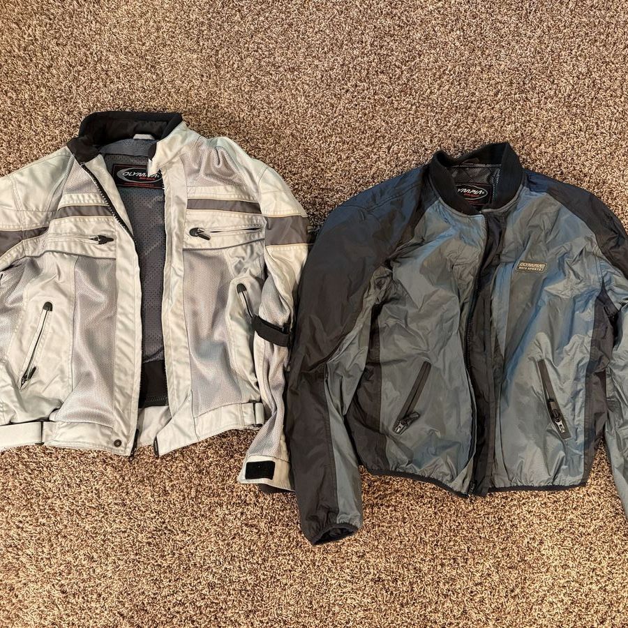 Olympia 2-in-1 Cordura Protective Touring Motorcycle Jacket Men’s Sz XL