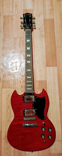 Red Rock Guitar SG Style Pickups Hand Crafted in Michigan Epiphone AMP - $250