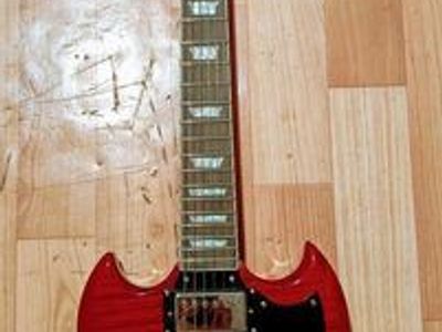Red Rock Guitar SG Style Pickups Hand Crafted in Michigan Epiphone AMP - $250