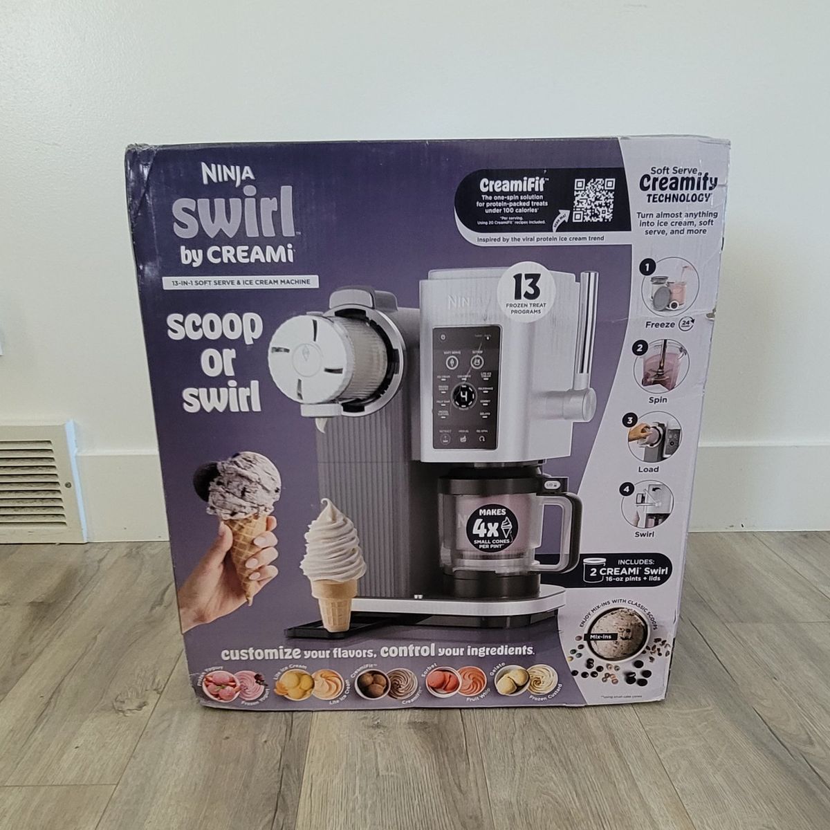 NEW-Ninja Creami Scoop or Swirl Ice Cream Maker