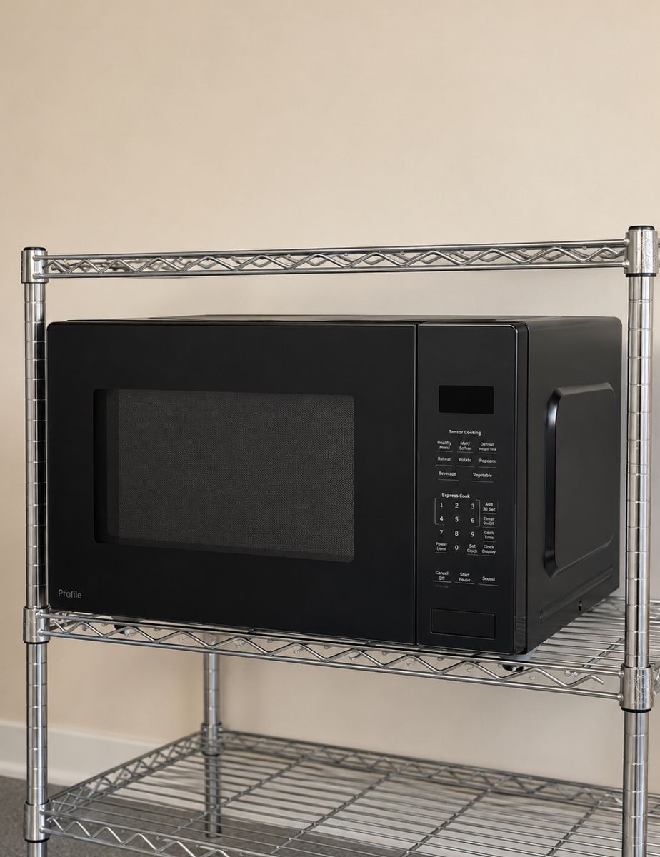 GE Profile Black Countertop Microwave