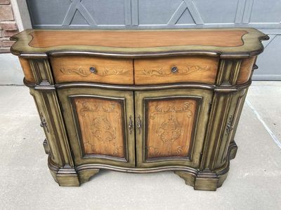 Hand-painted Stein World Accent Credenza