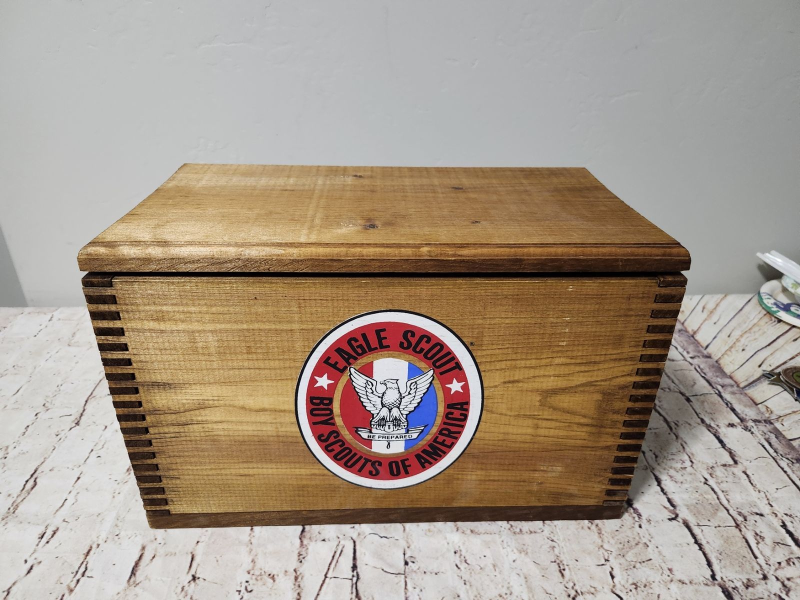 Wooden Eagle Scout Box