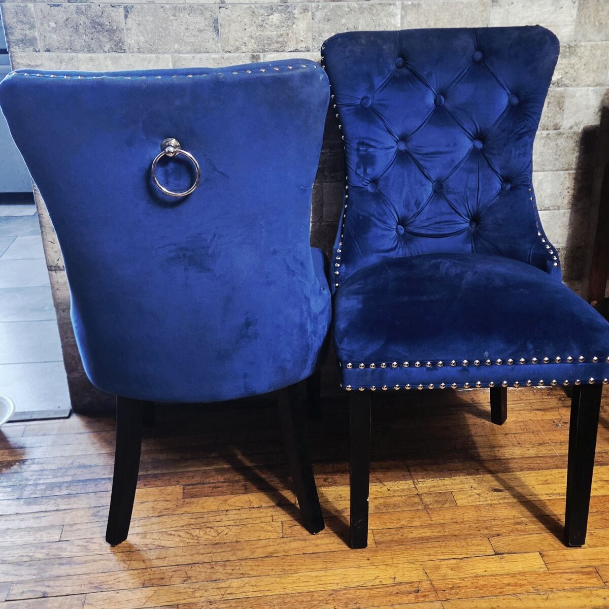 2 Beautiful Royal velvet chairs