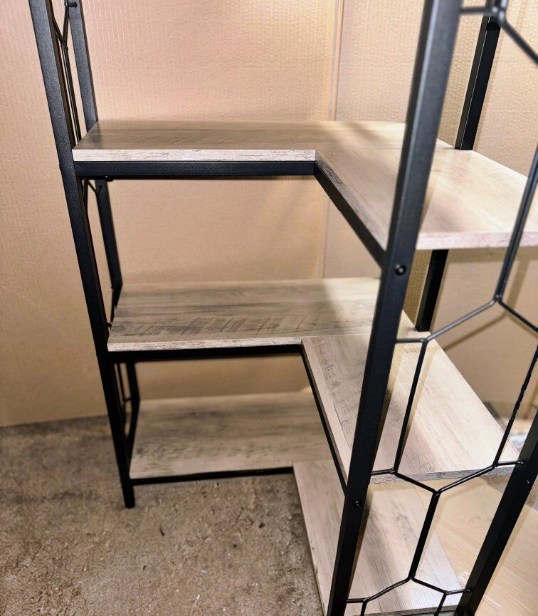 Brand New Assembled 7-Tier Corner Bookshelf