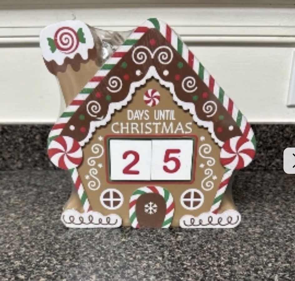 Gingerbread house countdown