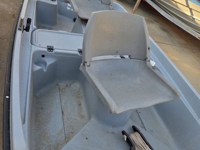 Water Quest 9.4 Jon Boat with Motor, Seats, and Dolly Wheels - Used Fishing Boat