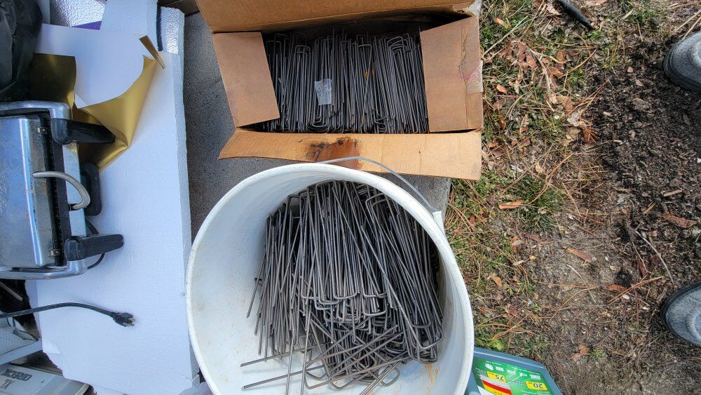 weed barrier staples