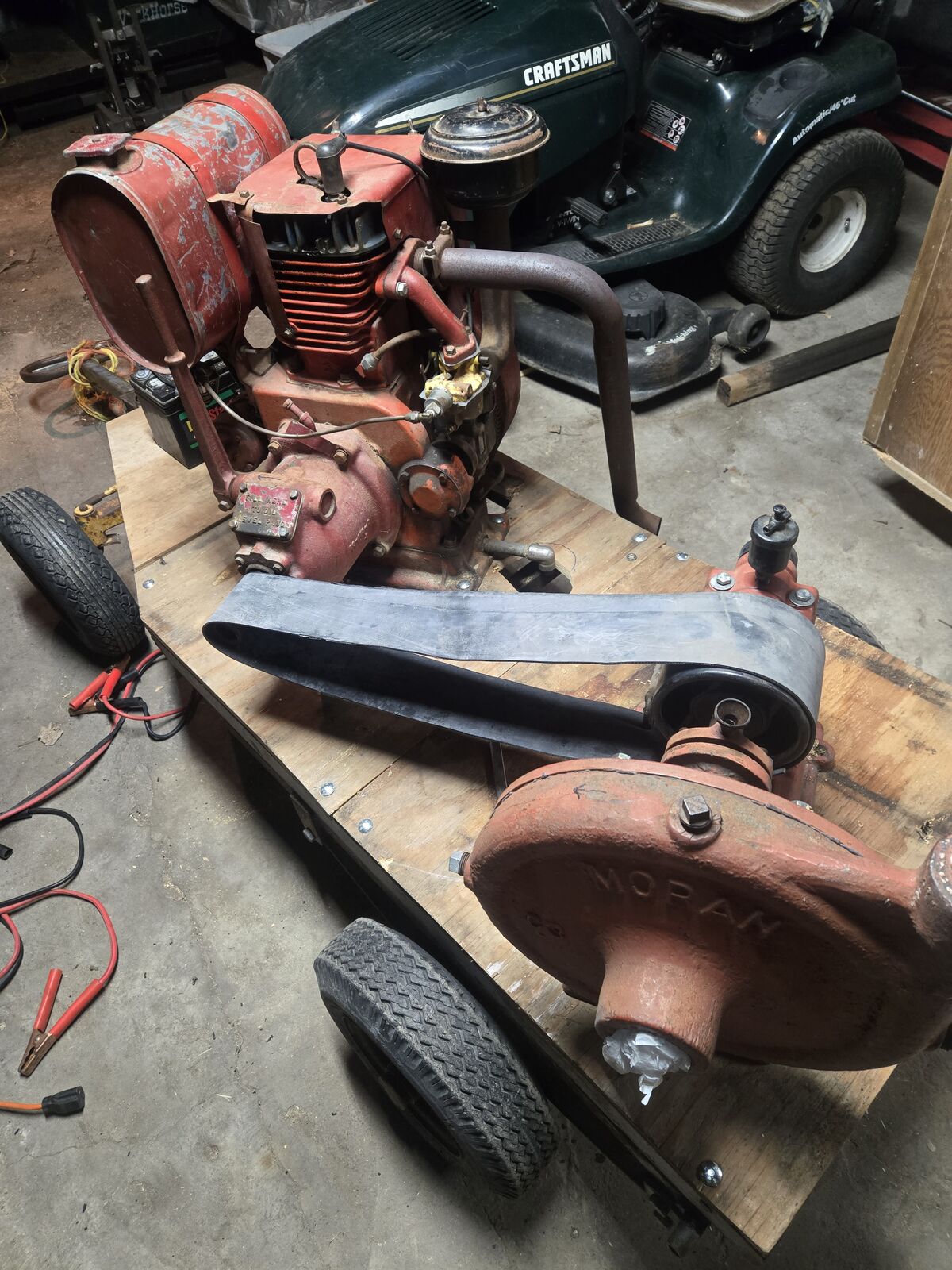 Moran Centrifugal Pump and 1940s 1950s Wisconsin Engine