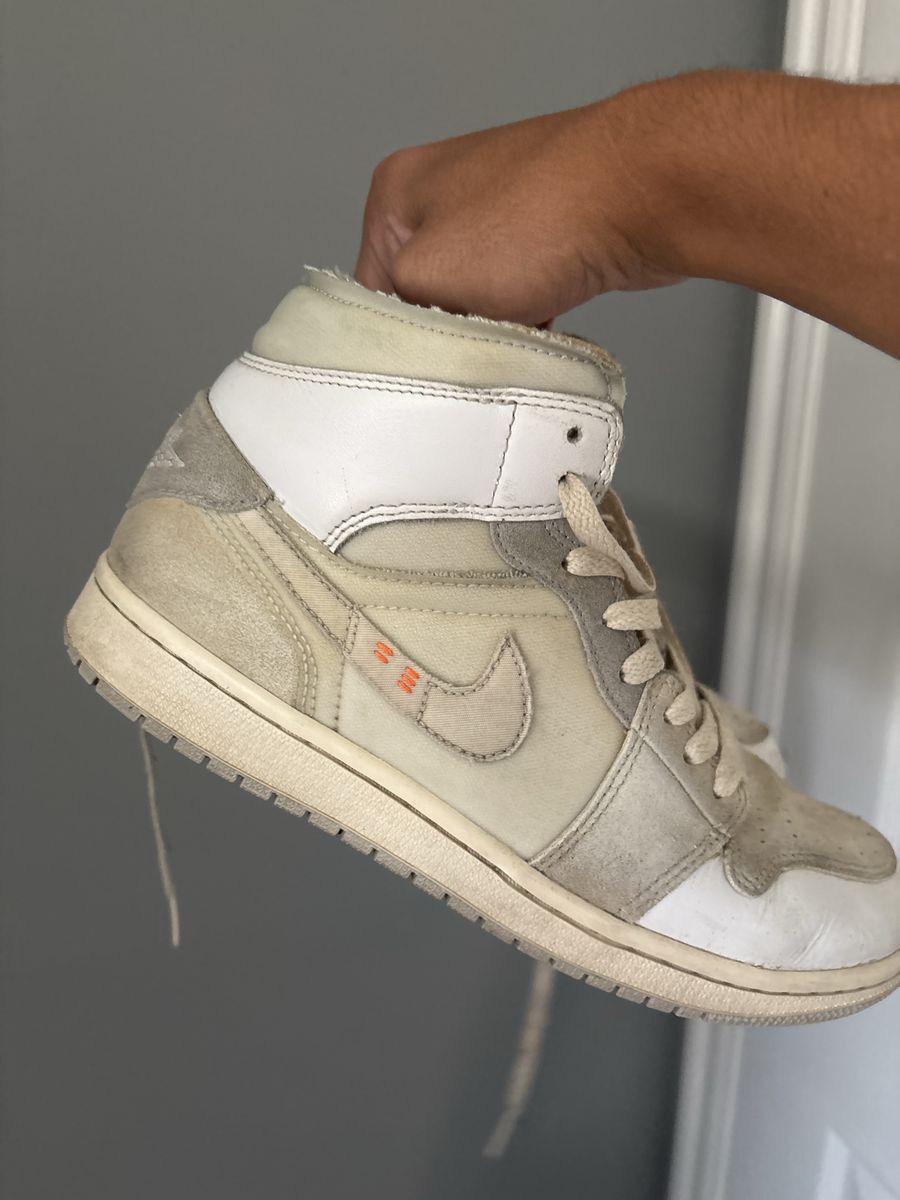 Nike Air Jordan 1 High OG CO.JP Tokyo Ivory Men's Sneakers, Size 7.5 - Visible Wear