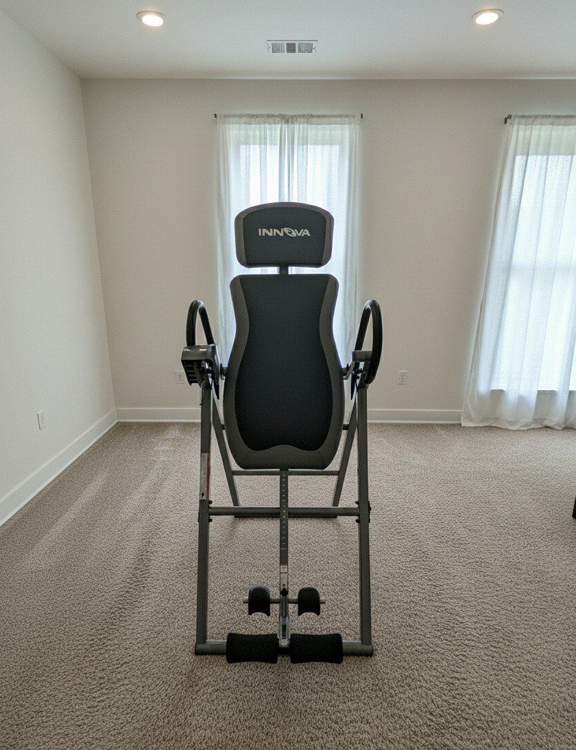 Inversion table, for back pain and decompression.