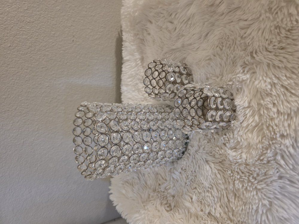 Crystal beaded cylinder decoration