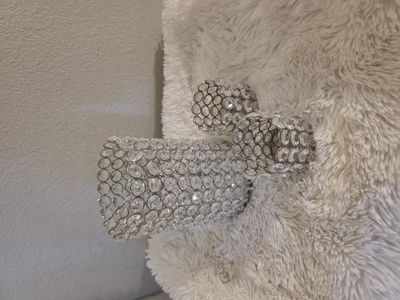 Crystal beaded cylinder decoration