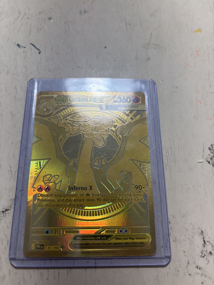 Pokemon Mega Charizard X Ex gold gem mint potential