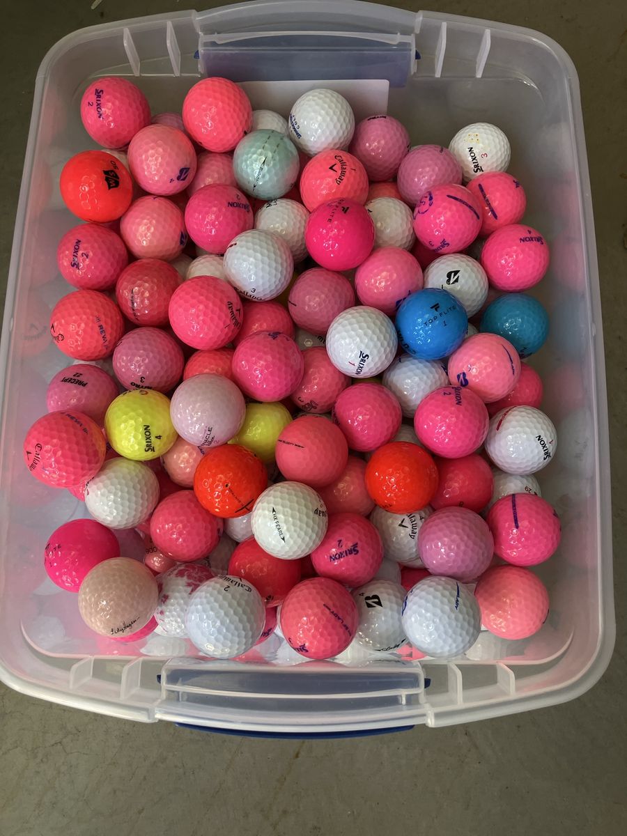 30 - Ladies assorted Golf Balls - Callaway, Srixon, Top Flite - Mixed Colors