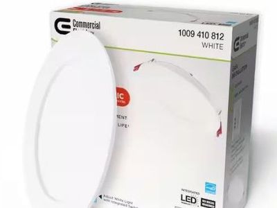 Commercial Electric 6 in. LED Slim 3 CCT Canless - White