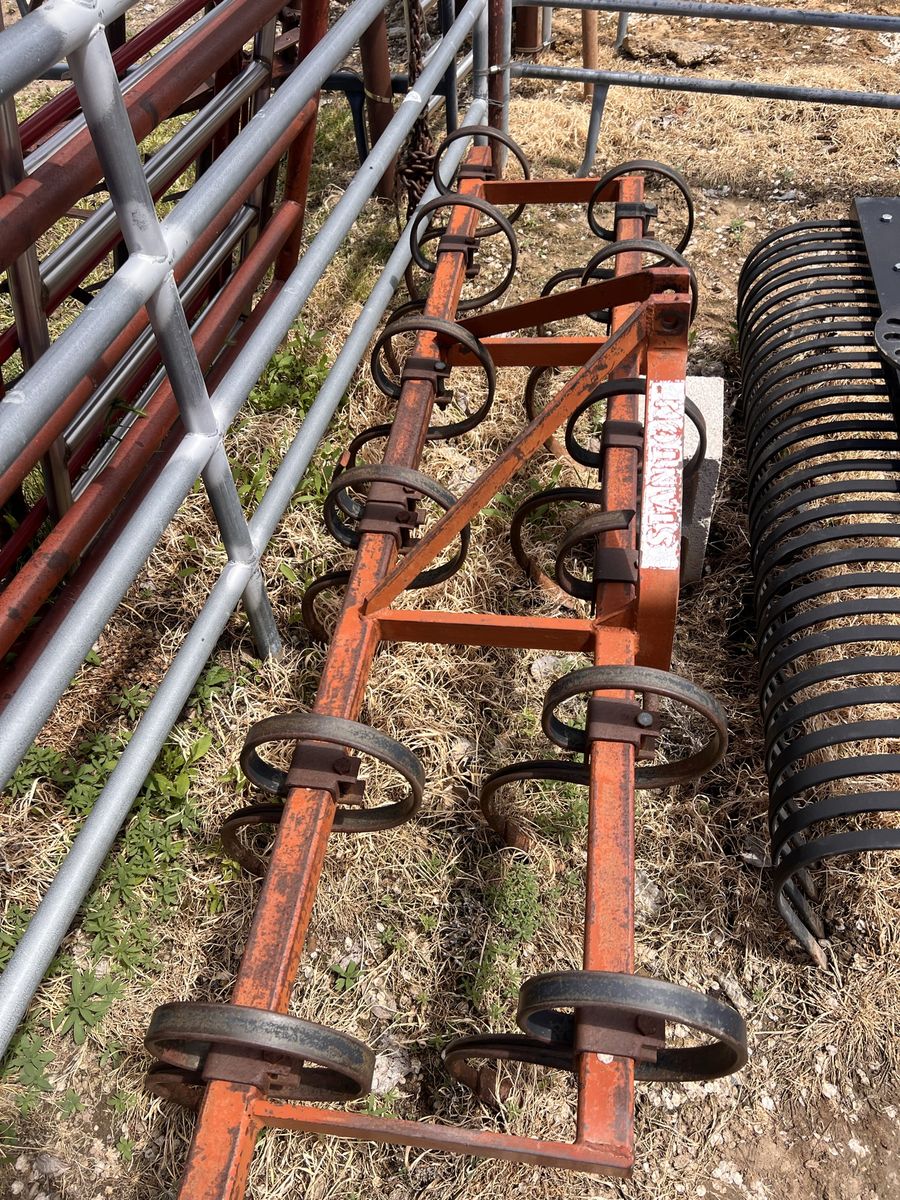 7’ solid bar spring tooth cultivator