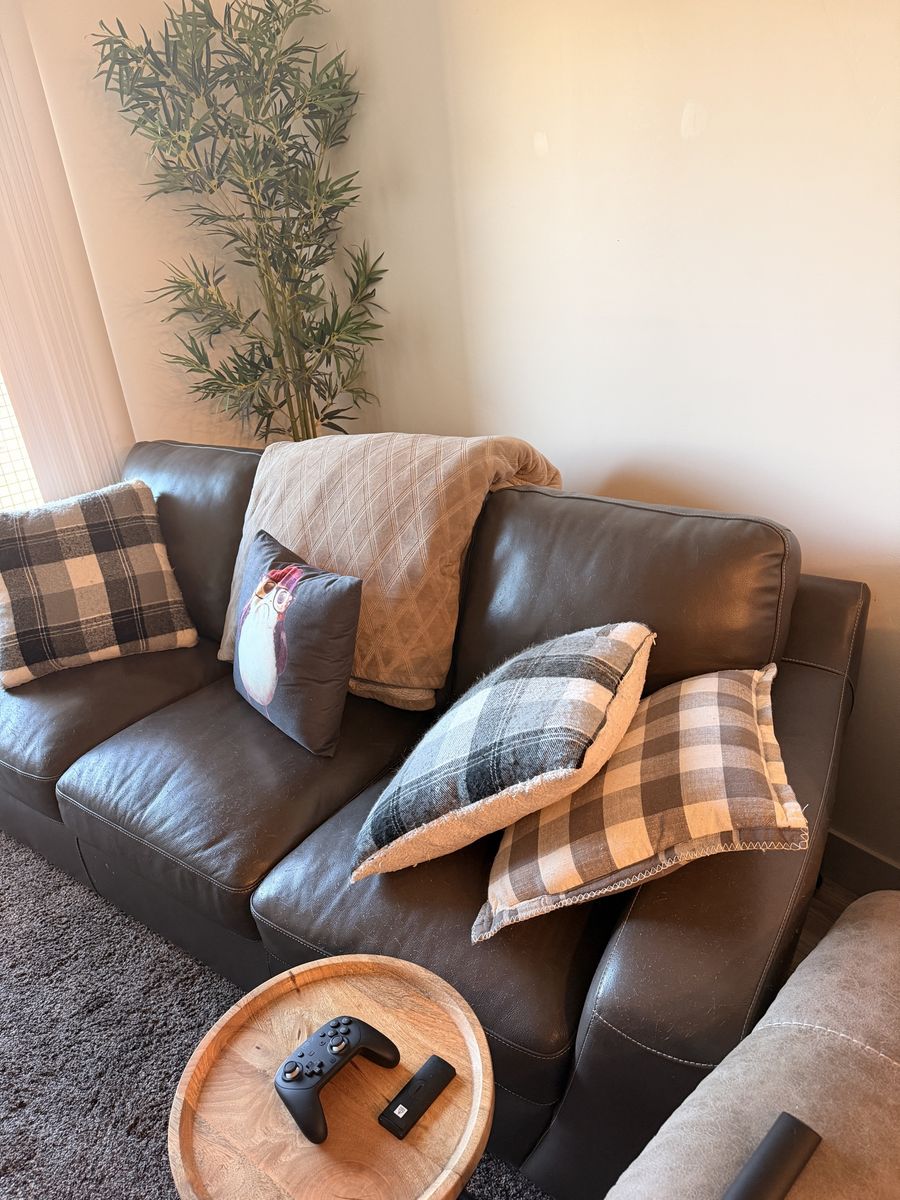 Genuine Leather Couch