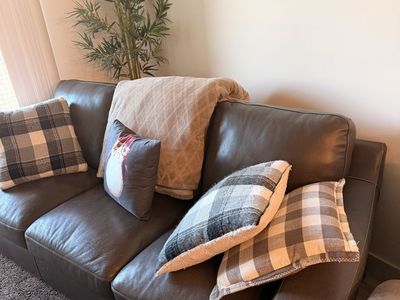 Genuine Leather Couch
