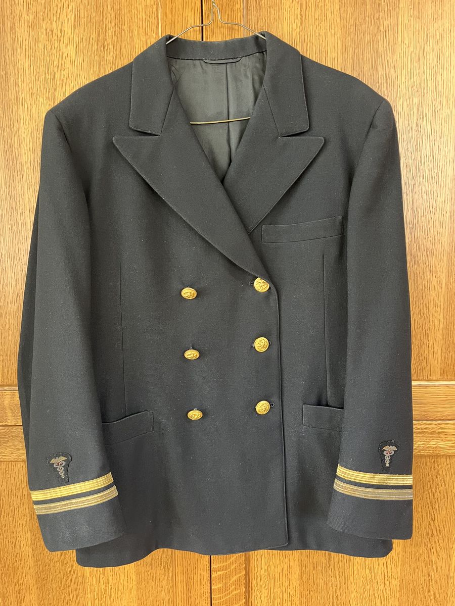 Men's World War 11 Black Dress Navy Uniform