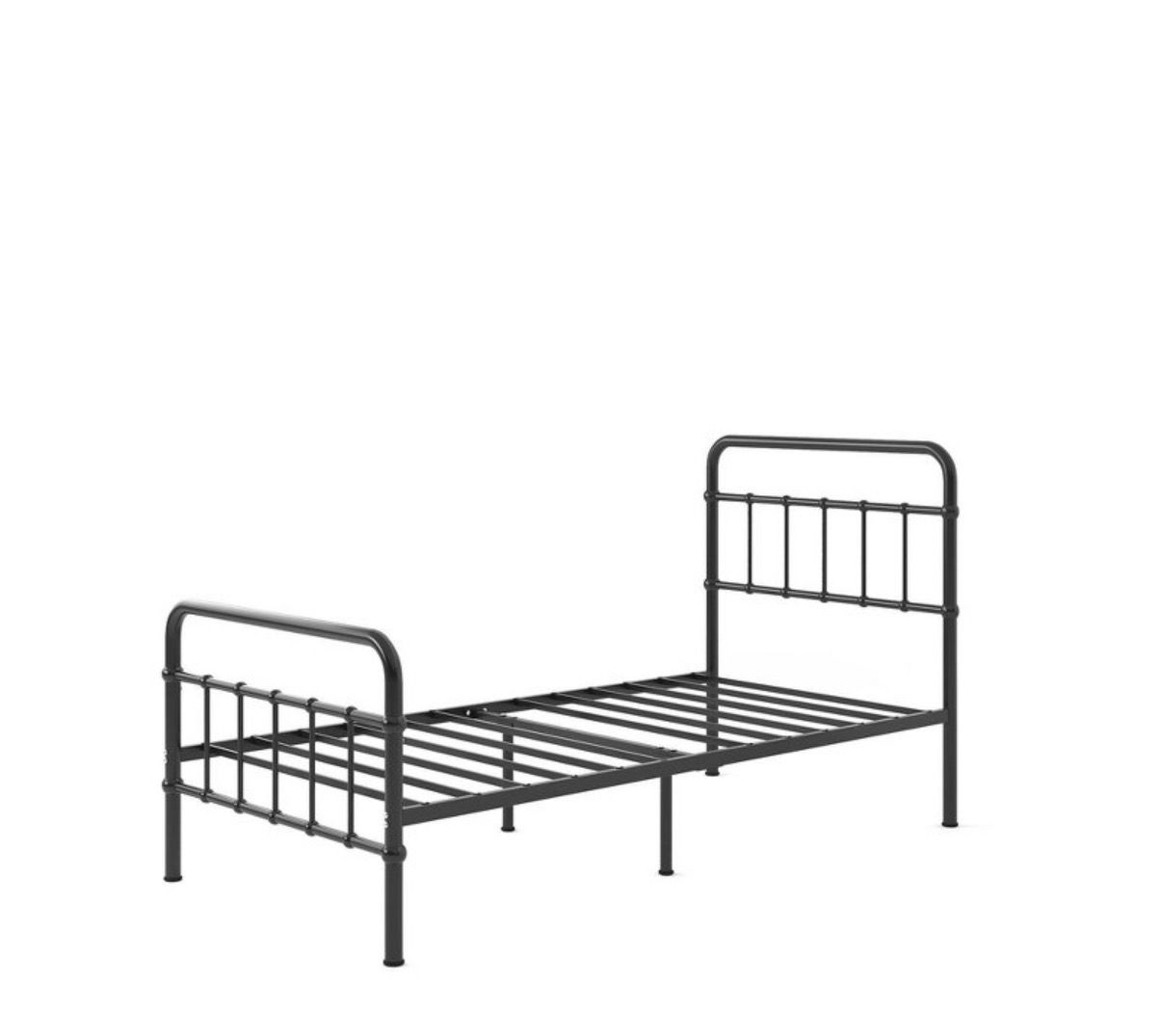 Black Metal Twin Platform Bed Frame