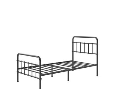 Black Metal Twin Platform Bed Frame